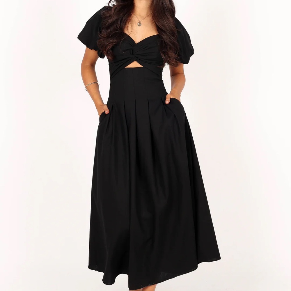 Petal & Pup Women's Maria Puff Sleeve Midi Dress